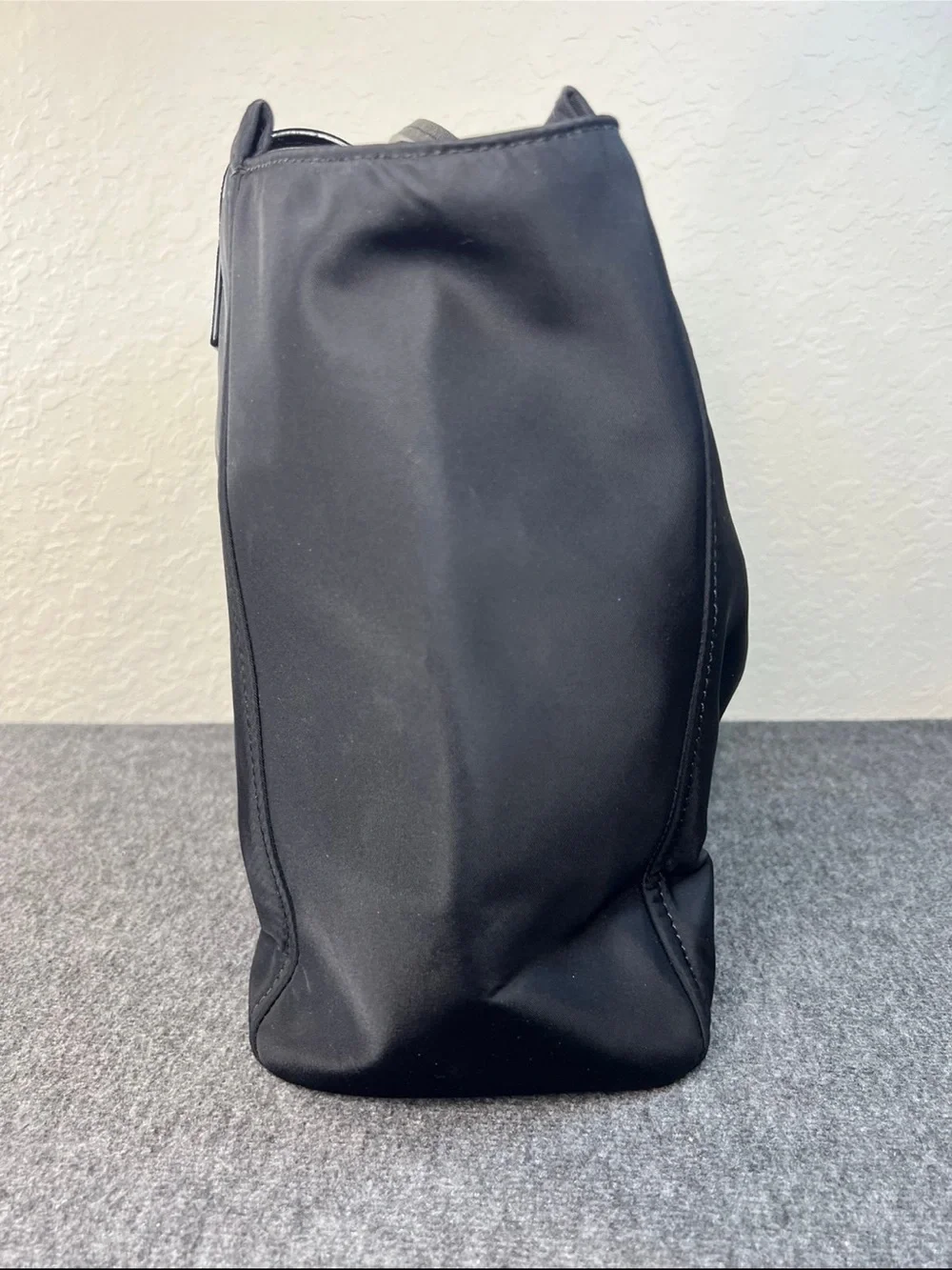 kate spade black nylon tote with top handles